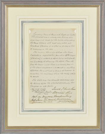 Lot #54 William H. Taft Signed Note - Image 1