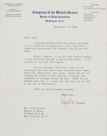 Lot #112 Lyndon B. Johnson Typed Letter Signed - Image 2