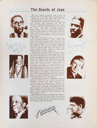 Lot #680 Thelonious Monk and Sonny Stitt: Monk and Stitt play the New Orleans Jazz and Heritage Festival - Image 1