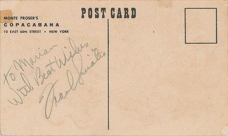 Lot #866 Frank Sinatra Signature - Image 1