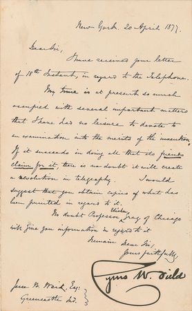 Lot #273 Cyrus W. Field and Edward Teller Group Lot - Image 1