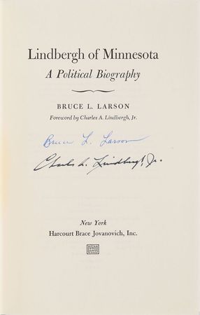 Lot #427 Charles Lindbergh Book - Image 1