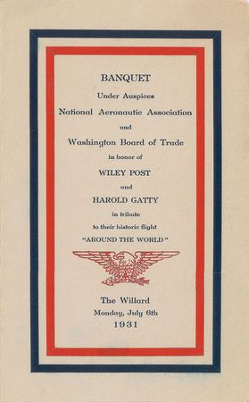 Lot #428 Wiley Post and Harold Gatty Program - Image 2