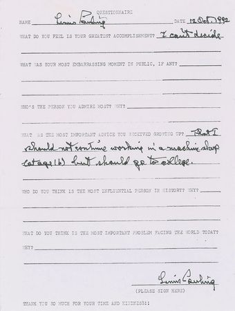 Lot #289 Linus Pauling Group Lot - Image 2