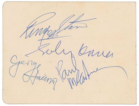 Lot #682 Beatles: EMI cocktail party invitation signed by the Beatles in 1963 - Image 1