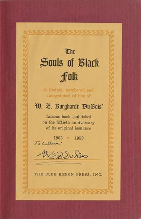 Lot #568 W. E. B. Du Bois: Du Bois's seminal The Souls of Black Folk - Image 1