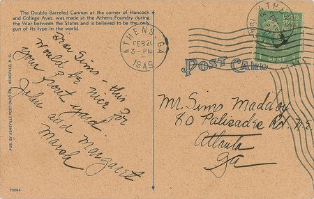 Lot #585 Margaret Mitchell: A note to her nephew, written not long before her untimely passing - Image 1