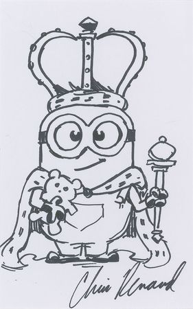 Lot #1113 Chris Renaud Group of (3) Sketches Sketches - Image 1