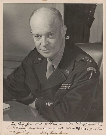 Lot #353 Dwight D. Eisenhower Signed Photograph