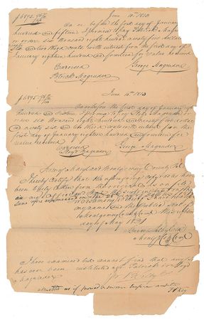 Lot #579 Francis Scott Key Endorsement - Image 1