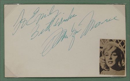 Lot #859 Marilyn Monroe Signature - Image 2