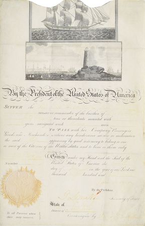 Lot #6 James Madison Signed Document