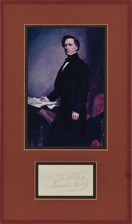 Lot #28 Franklin Pierce Signature