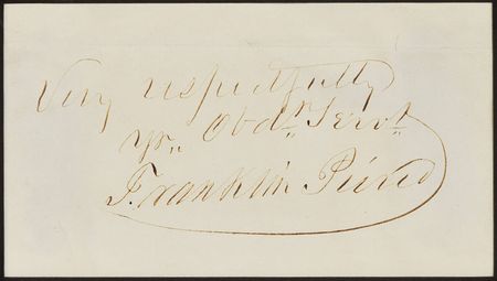 Lot #28 Franklin Pierce Signature - Image 2