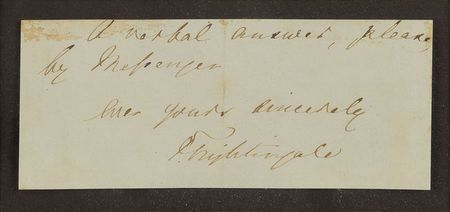 Lot #168 Florence Nightingale Signature - Image 2