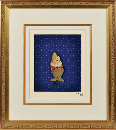 Lot #1145 Doc production cel from Snow White and the Seven Dwarfs Production Cel - Image 1