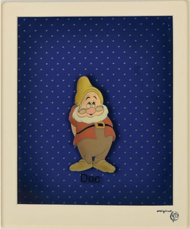 Lot #1145 Doc production cel from Snow White and the Seven Dwarfs Production Cel - Image 2