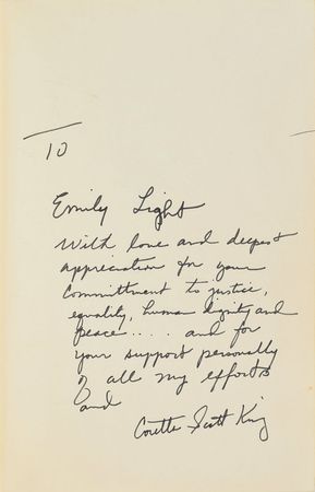 Lot #284 Coretta Scott King Book - Image 1