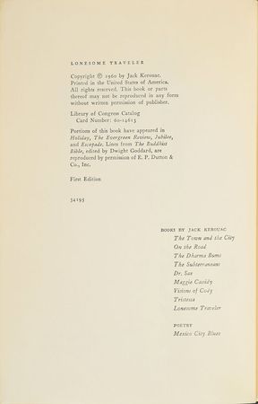 Lot #636 Jack Kerouac: Larry Rivers Book - Image 2