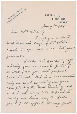 Lot #252 Henry M. Stanley Handwritten Letter Signed - Image 1