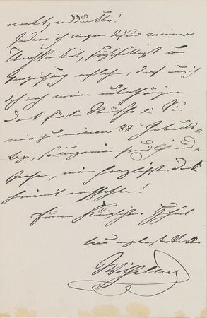 Lot #237 King Wilhelm I Handwritten Letter Signed - Image 3