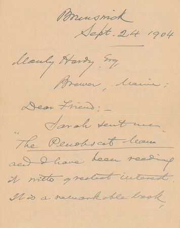 Lot #391 Joshua Lawrence Chamberlain: The Civil War hero plans a hike to 