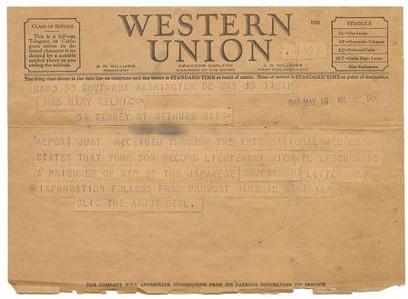 Lot #321 Douglas MacArthur: To the mother of a POW killed in the Sinyo Maru incident: 
