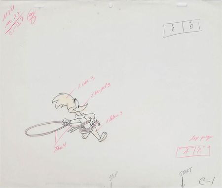 Lot #1275 Group of (10) Woody Woodpecker Production Drawings and a Walter Lantz Signed Check Group Lot - Image 5