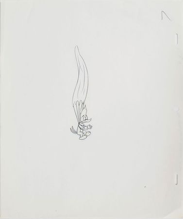 Lot #1275 Group of (10) Woody Woodpecker Production Drawings and a Walter Lantz Signed Check Group Lot - Image 10