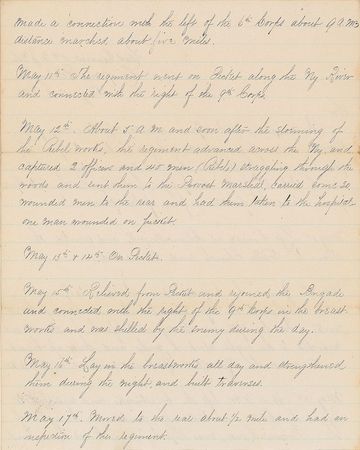 Lot #392 Civil War: War-dated military report 