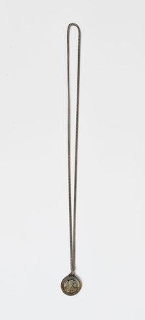 Lot #77 John and Jacqueline Kennedy: A St. Christopher medallion for the newborn JFK, Jr. - Image 1