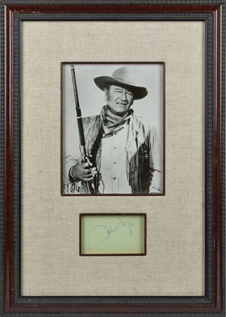 Lot #874 John Wayne Signature - Image 1