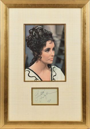 Lot #974 Elizabeth Taylor Signature - Image 1