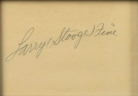 Lot #870 Three Stooges Signatures - Image 2