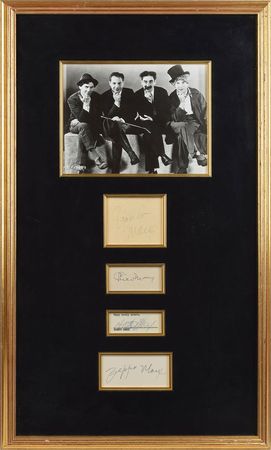 Lot #853 Marx Brothers Signatures - Image 1