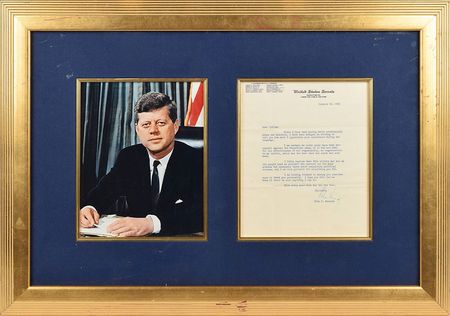 Lot #83 John F. Kennedy: Thanking a campaign volunteer: 