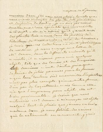 Lot #223 Napoleon: Josephine: Charming letter on gardens and jewels - Image 1