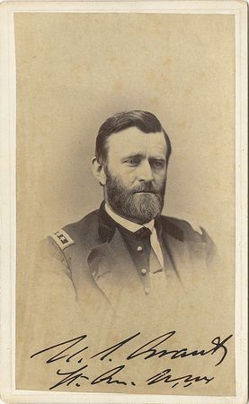 Lot #37 U. S. Grant: Boldly signed portrait of