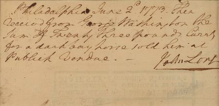 Lot #1 George Washington: 