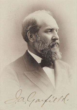Lot #42 James A. Garfield: Rare 1881 signature as president, plus a beautifully signed portrait - Image 2