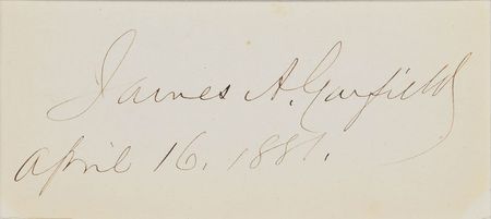 Lot #42 James A. Garfield: Rare 1881 signature as president, plus a beautifully signed portrait - Image 3