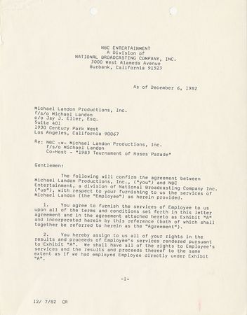 Lot #936 Michael Landon - Image 1