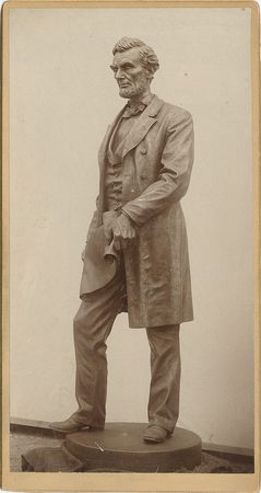 Lot #532 Leonard Volk: Volk sculpts a lifelike Lincoln - Image 1