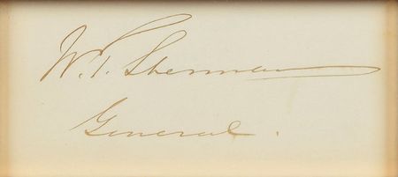 Lot #421 William T. Sherman Signature - Image 2