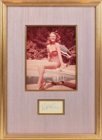 Lot #922 Rita Hayworth Signature - Image 1