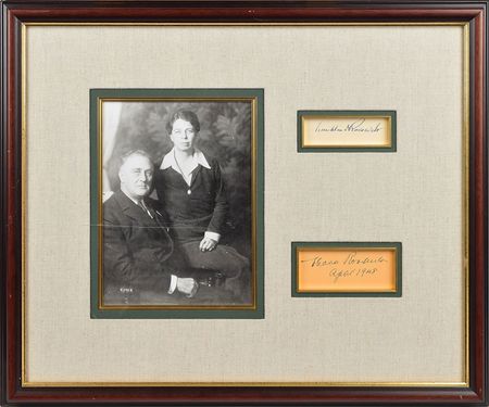 Lot #135 Franklin and Eleanor Roosevelt Signature - Image 1