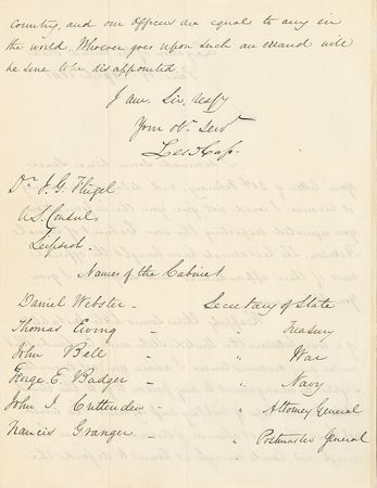 Lot #263 Lewis Cass - Image 2