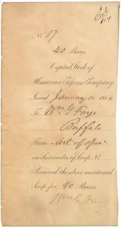 Lot #302 Henry Wells and William Fargo Group Lot - Image 1