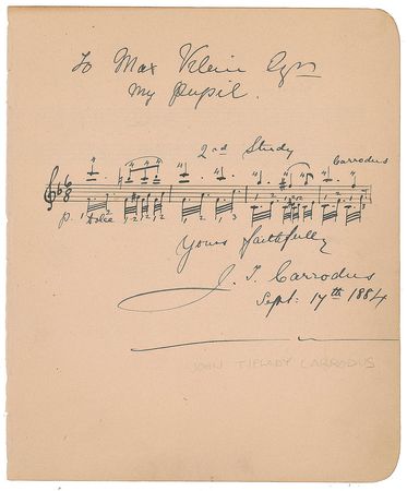 Lot #660 Edvard Grieg Signed Musical Quote - Image 2