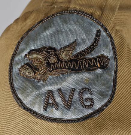 Lot #306 Chinese-Made Field Jacket Belonging to George L. Paxton of the A.V.G. 'Flying Tigers': Significant khaki field jacket with rare AVG 'Flying Tiger' patch - Image 2